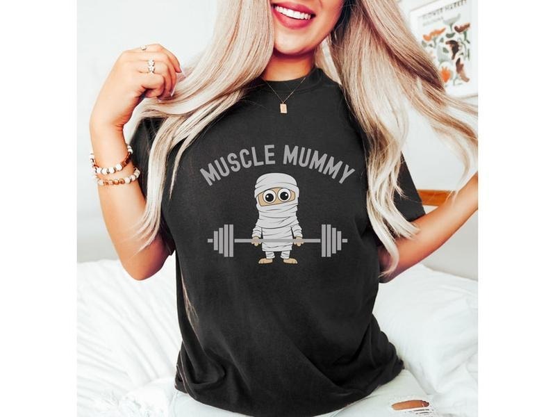 Halloween Workout Shirt, Pump Cover, Muscle Mommy, Fitness Gift, Funny Halloween Lifting Top, Weightlifting, Power Lifting, WOD
