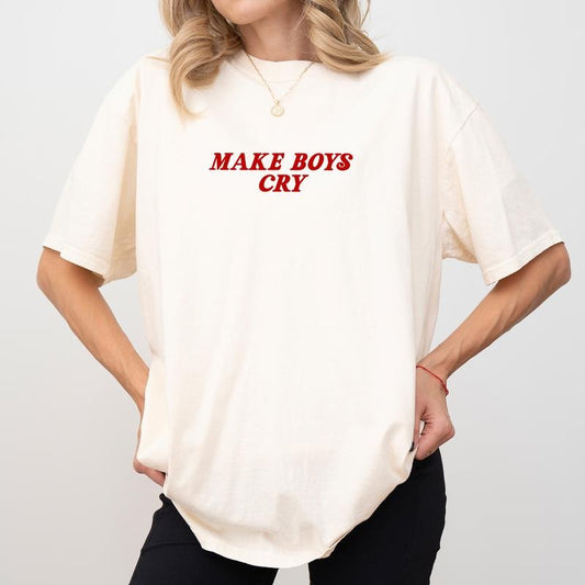 I Love to Make Boys Shirt Comfort Colors, Coquette 90s Crewneck Women Tee, Funny Girl Power Gifts, Sarcastic Womenswear