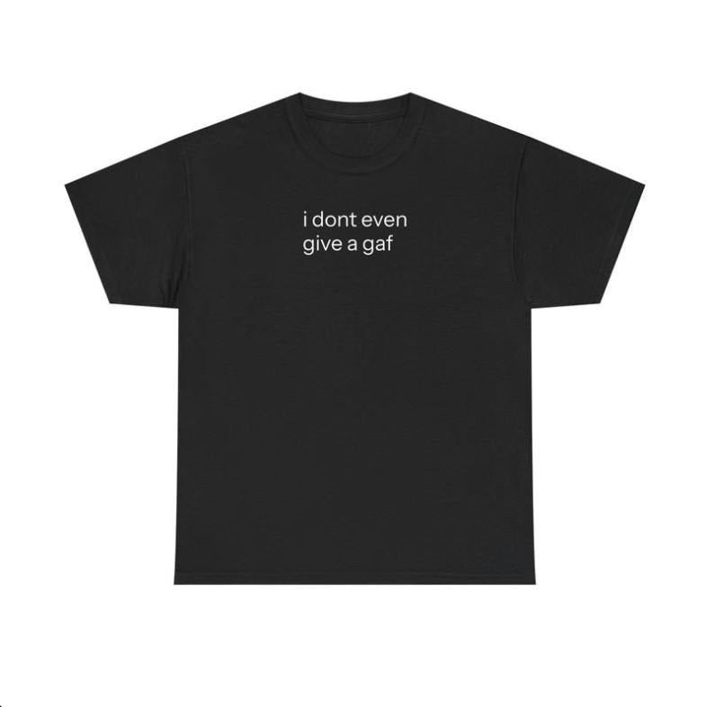 IDEGAGAF graphic tee streetwear