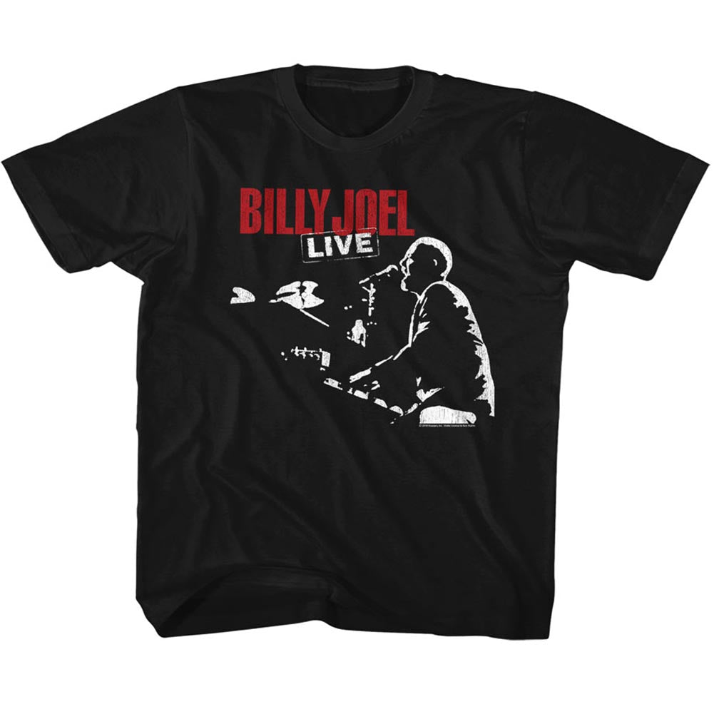 Billy Joel Youth S/S T-Shirt - 81 Tour - Solid Black