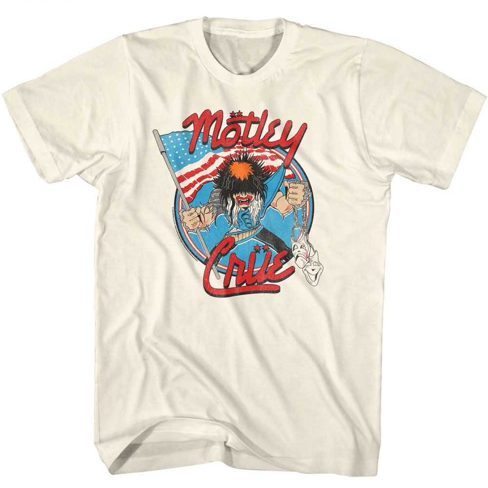 Motley Crue Allister Fiend American Flag Official T-Shirt