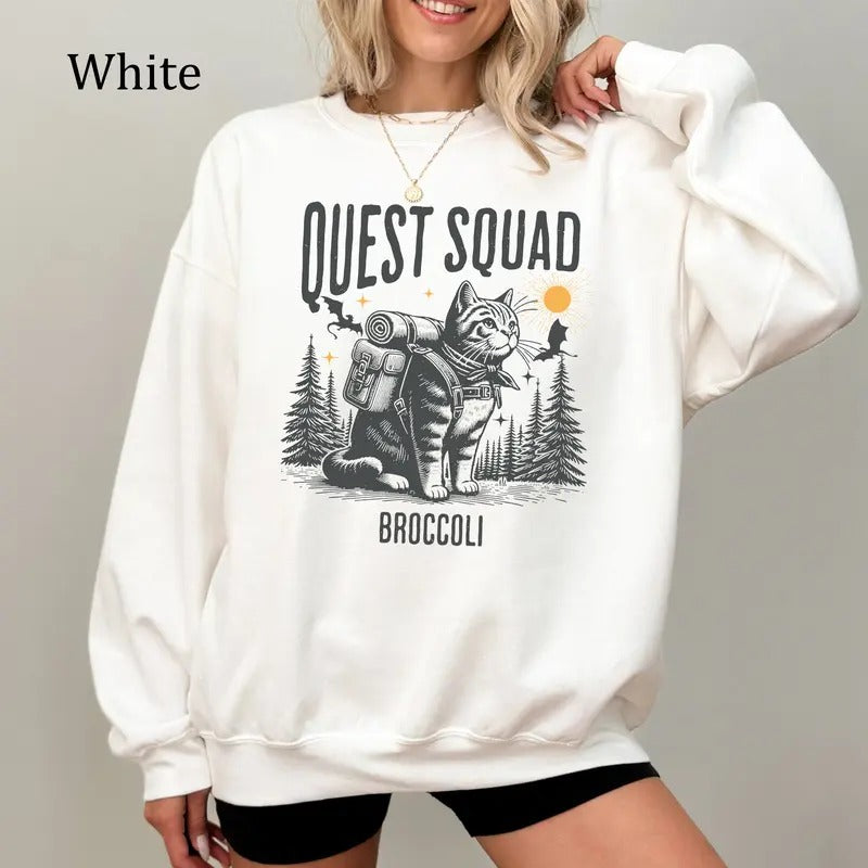 Onyx Storm Sweatshirt, Quest Squad Broccoli Tee, Fourth Edition Graphic Shirt, Unisex Casual Wear