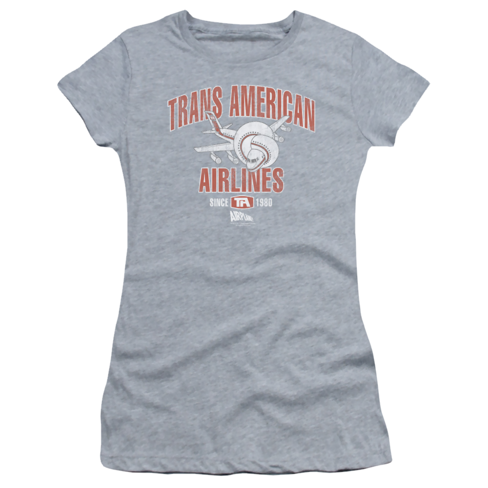 Airplane Trans American - Juniors T-Shirt