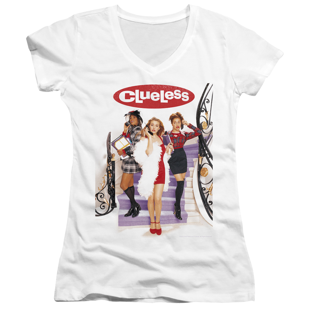 Clueless Clueless Poster - Juniors V-Neck T-Shirt
