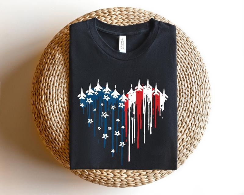Red White Blue Air Force Flyover Shirt4th Of July Shirtred Wine Blueindependence Day Shirtgift For Womenamerican Flagred White Blue T-shirt, sweater and Hoodie