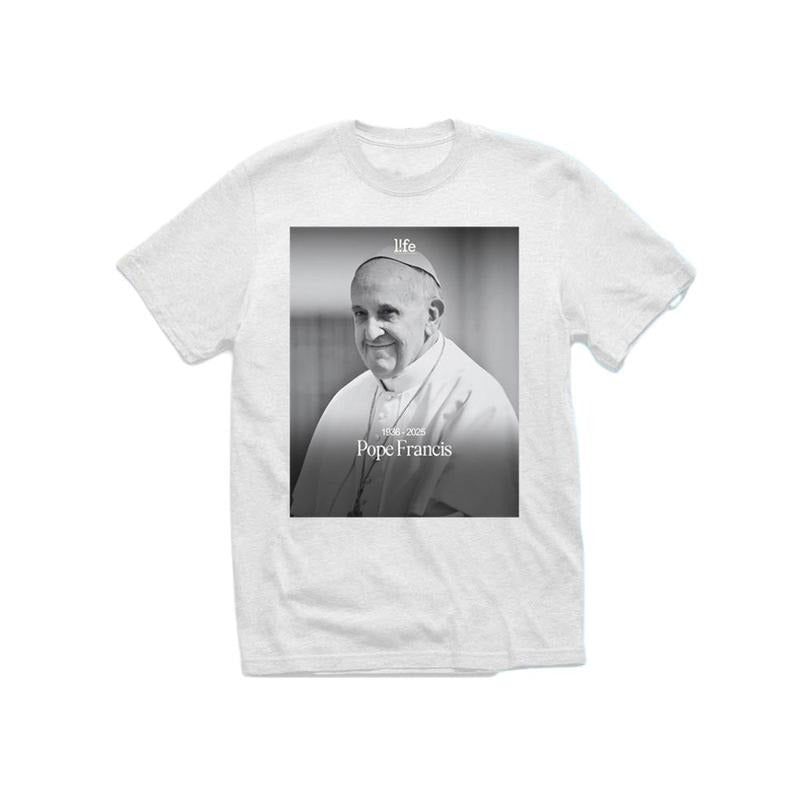 Rest In Peace Pope Francis Shirt - Unisex Cotton Tee - Viva Il Papa T-Shirt Menswear - RIP Pope Francis