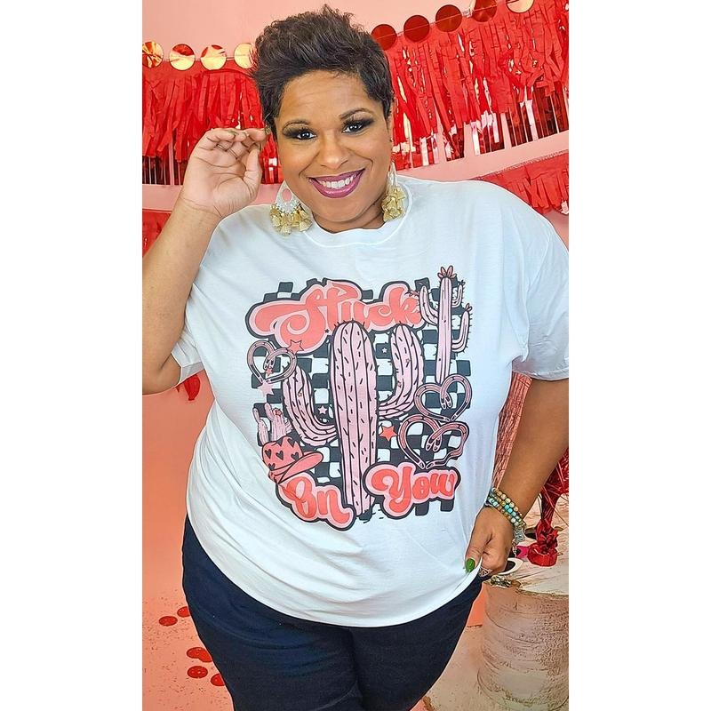 Retro Stuck on You Graphic T-Shirt