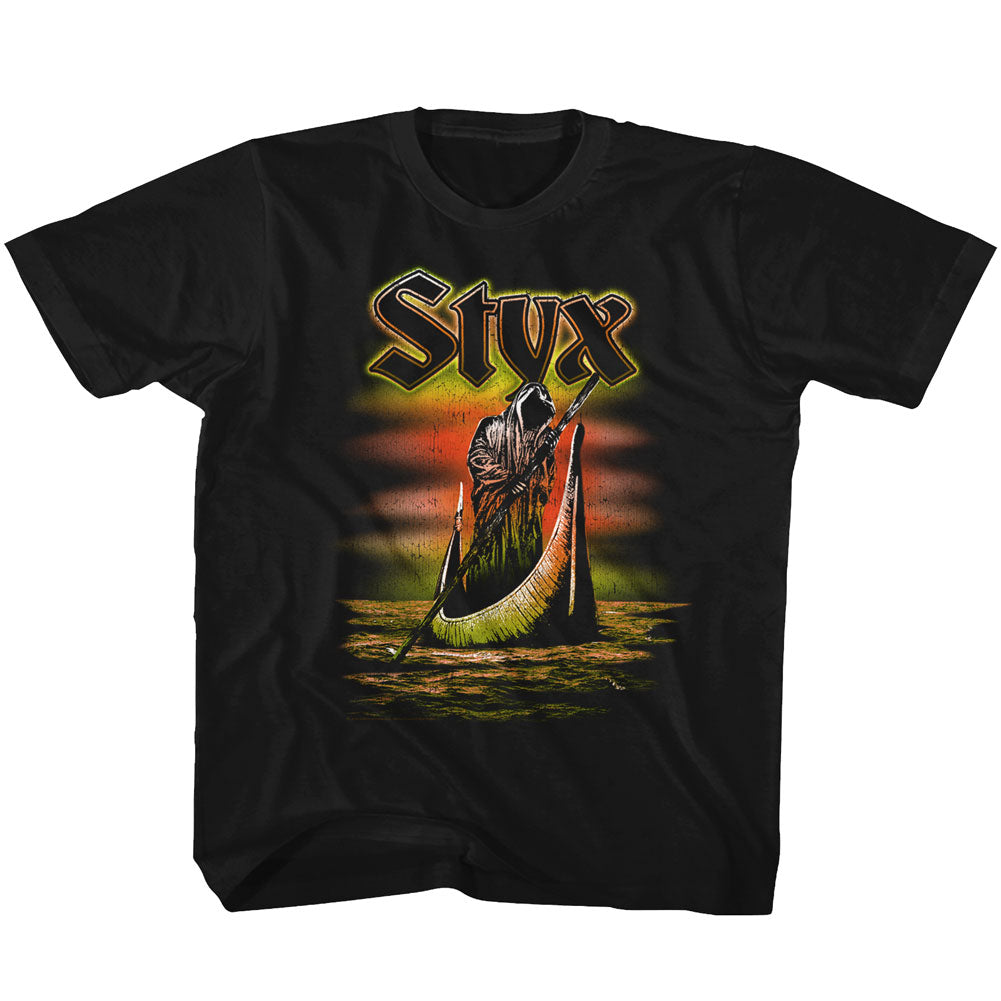 Styx Toddler S/S T-Shirt - Ferryman - Solid Black