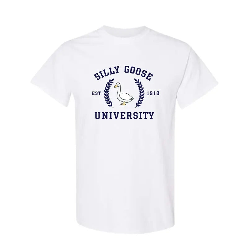Silly Goose University Shirt, Unisex Silly Goose University Sweatshirt Hoodie For Men Women, FAST SHIPPING, Cotton Tee Classic Crewneck