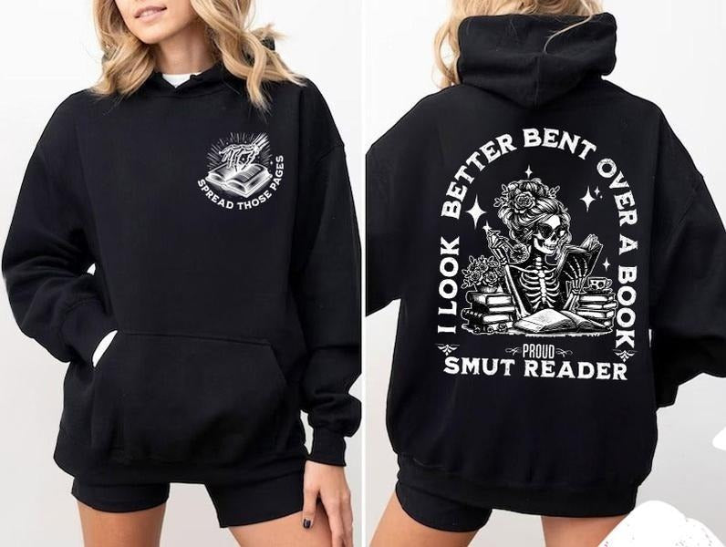 Smut Readers Sweatshirt, Book Lover Gift For Her, Funny Reading Shirt, Spread Those Pages Spicy Reader Novelty , Funny Gift For Mom, Dark Romance