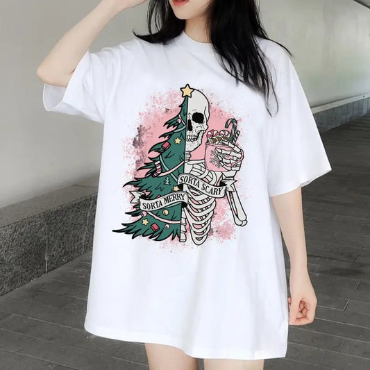 Sorta Merry Sorta Scary Funny Shirt - Christmas Unisex Style - Menswear, Top t shirt