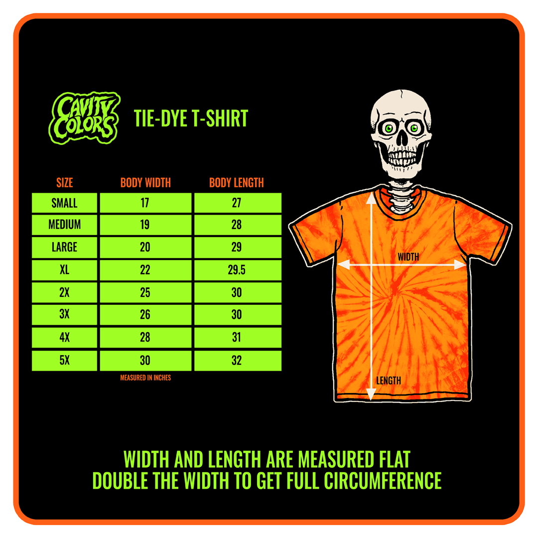 GHOST FACE: AT THE MOVIES - TIE-DYE T-SHIRT
