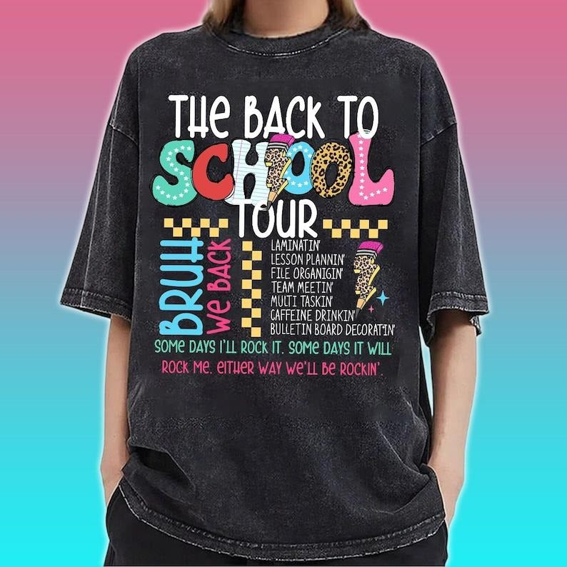 The back to school tour Shirt, Bruh we back Teacher Gift, First Day of School for Teachers, Back to school, school doodles T-shirt, sweater and Hoodiestyle{n002}2