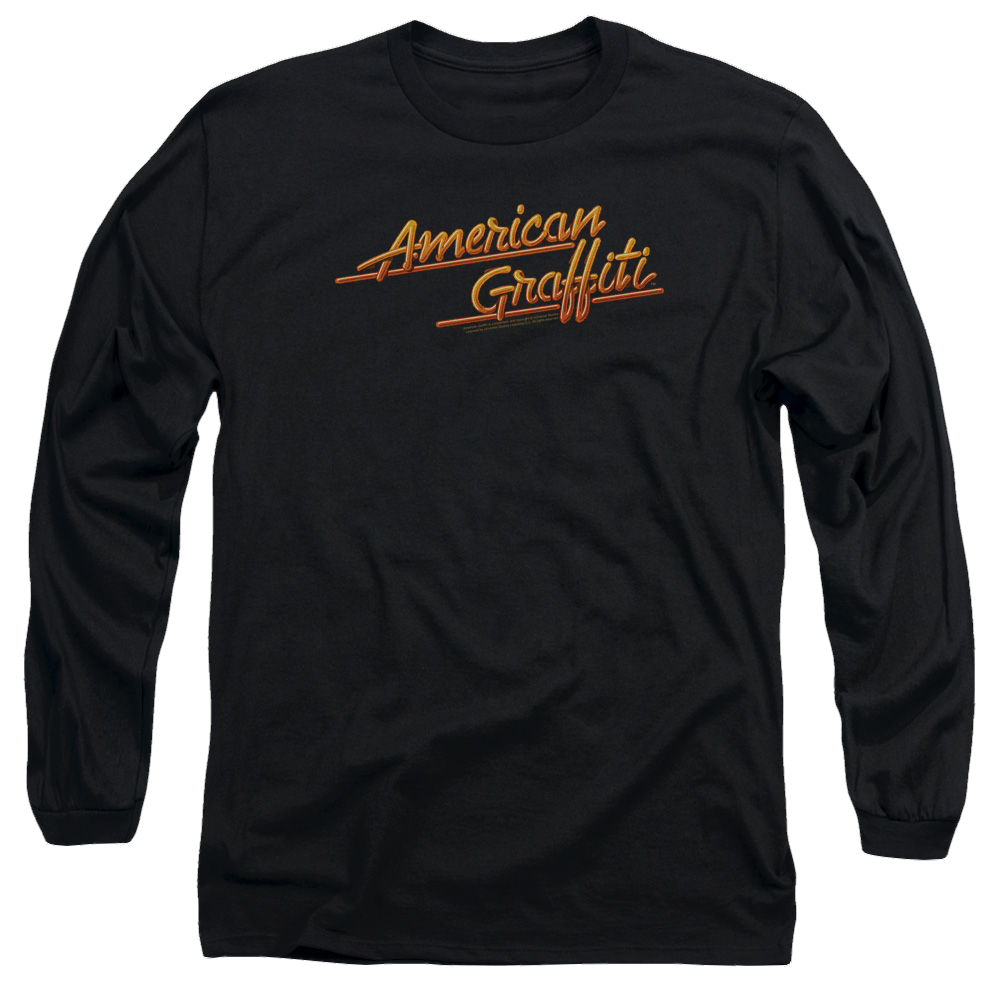 American Graffiti Neon Logo - Men's Long Sleeve T-Shirt
