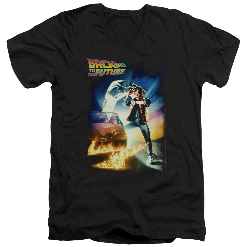 Back To The Future Poster - Men's V-Neck T-Shirt