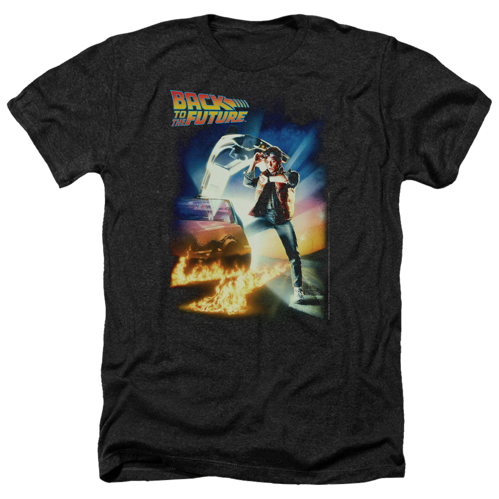 Back To The Future Poster - Men's Heather T-Shirt