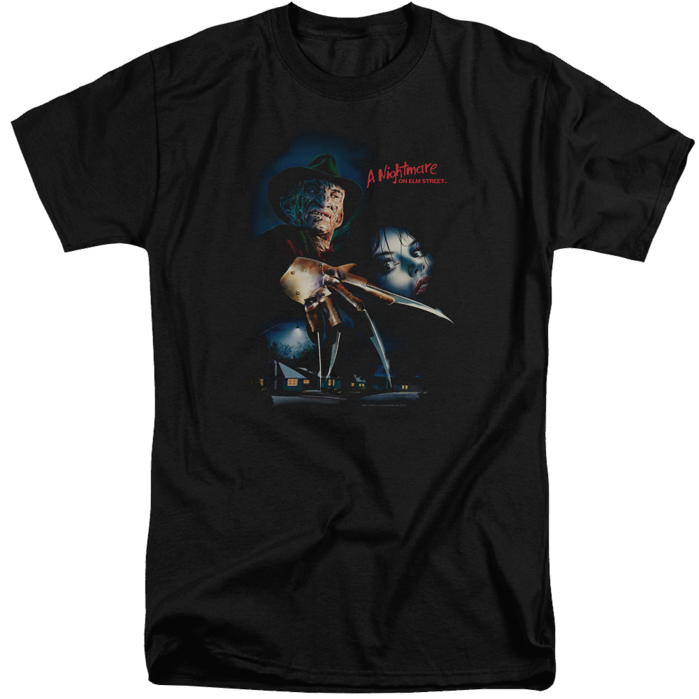 A Nightmare on Elm Street Elm Street Poster - Men's Tall Fit T-Shirt