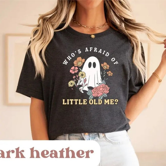 Who's Afraid Of Little Old Me Shirt, TTPD Shirt, Svvift Ghost Shirt, TTPD Funny Shirt, Svvifft Spooky Shirt,  Shirt Cotton Crewneck Shortsleeve Basic