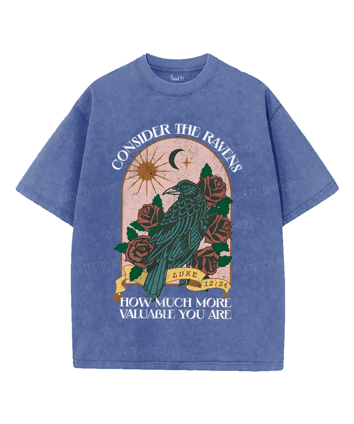 Consider the Ravens Unisex Washed Christian T-shirt