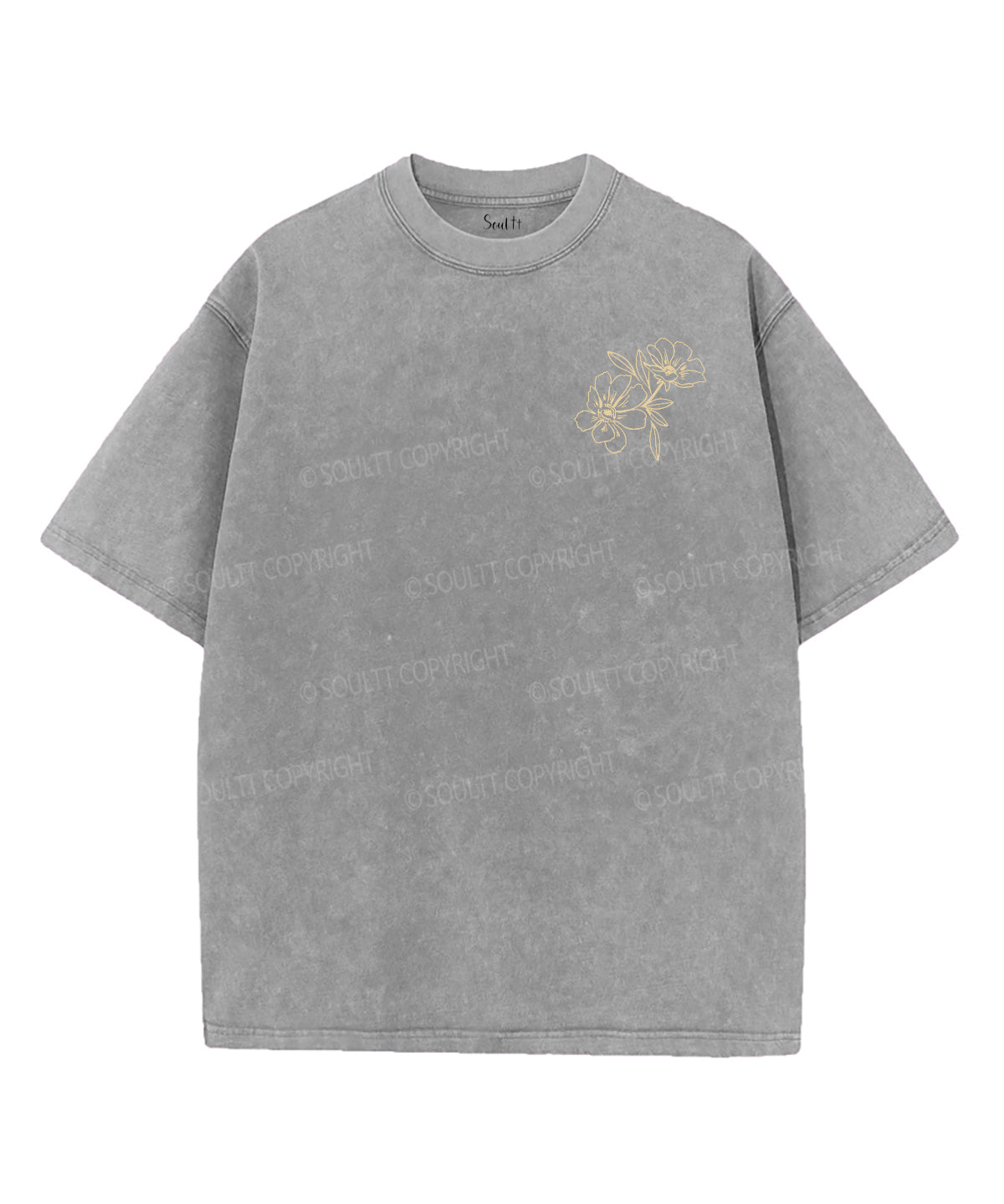 Consider The Lilies Double Sided Unisex Washed Christian T-shirt Style002