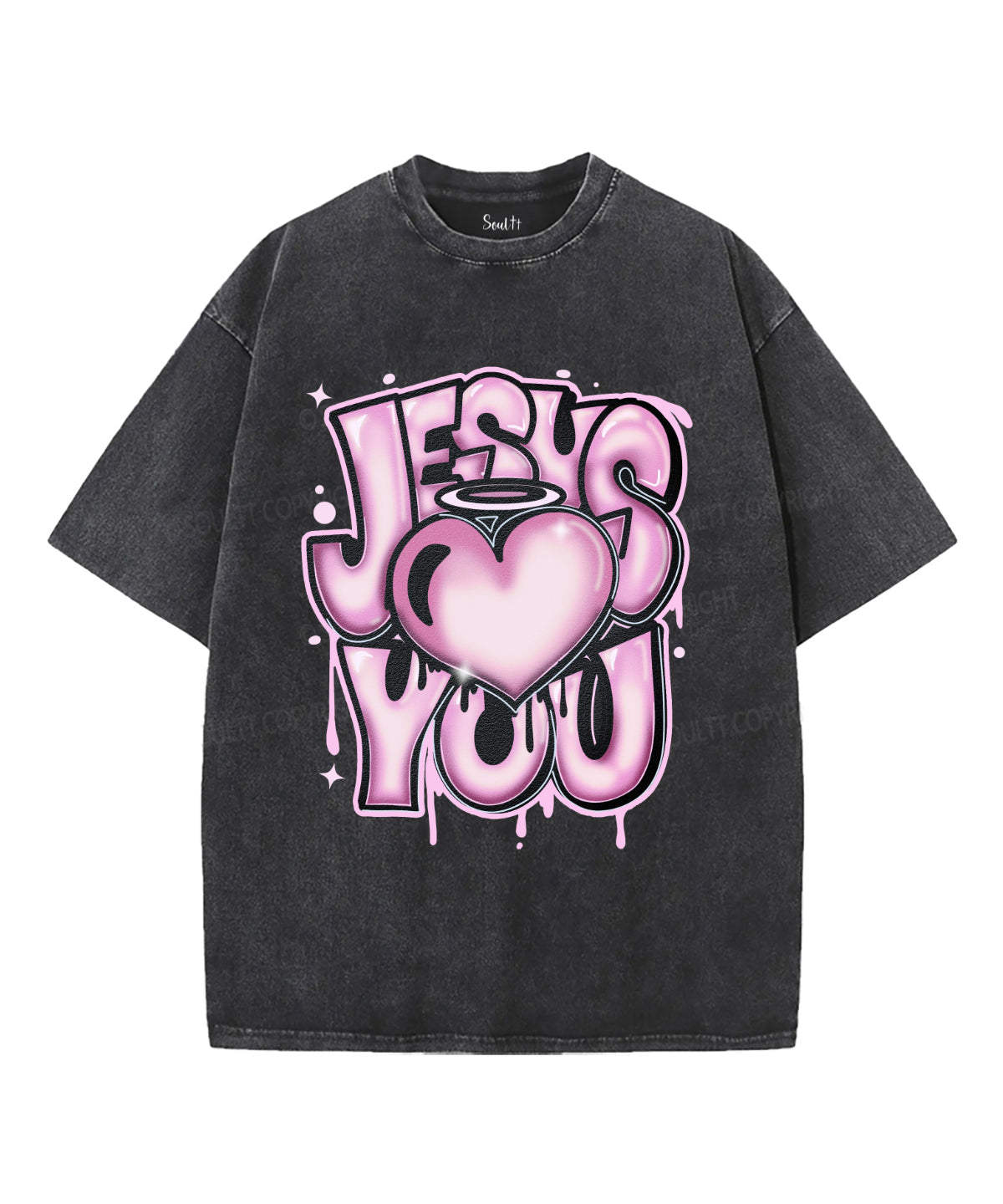 Jesus Love You Washed Christian T-shirt Style002