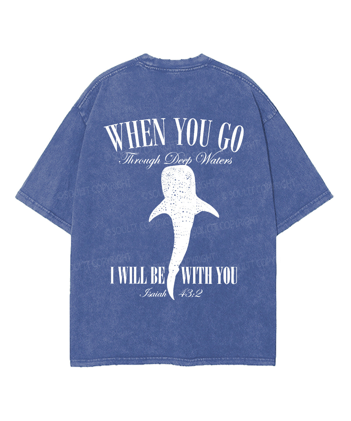 I Will Be With You Double Sided Unisex Washed Christian T-shirt Style034