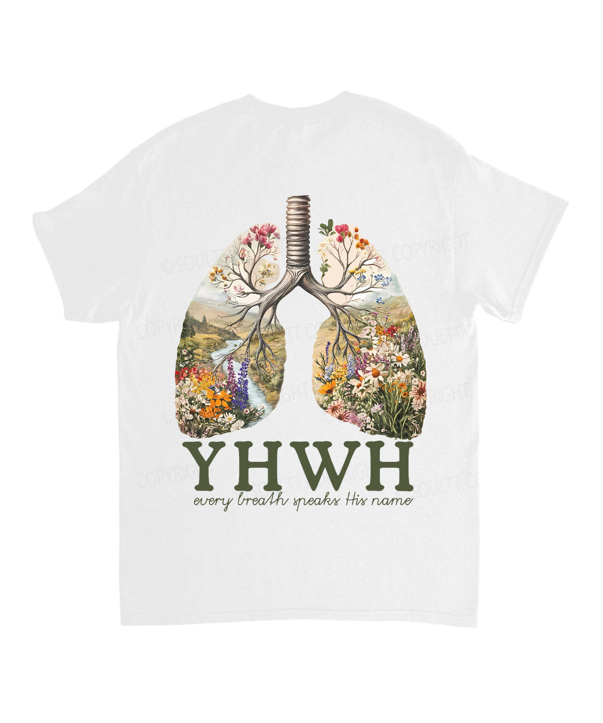 Every Breath Speaks His Name Double Sided Unisex Cotton Christian T-Shirt Style002