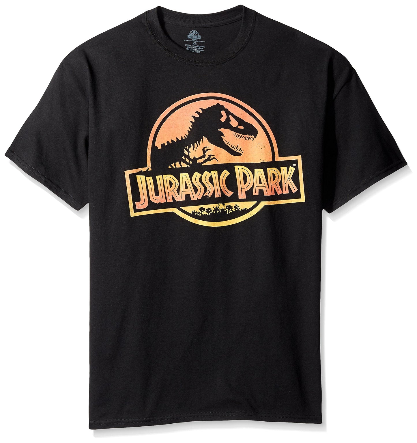 Jurassic Park Mens T-Shirt - Classic Orange Yellow Circle Logo