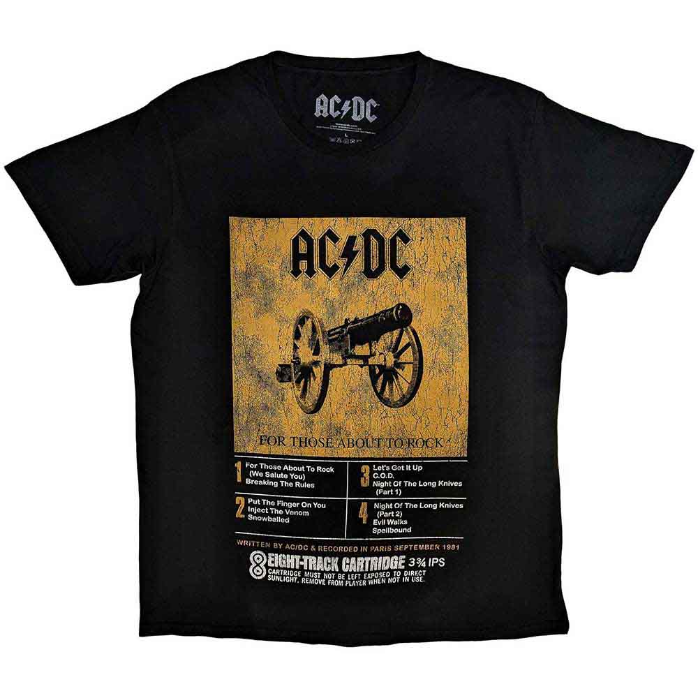 8 Track T Shirt Black
