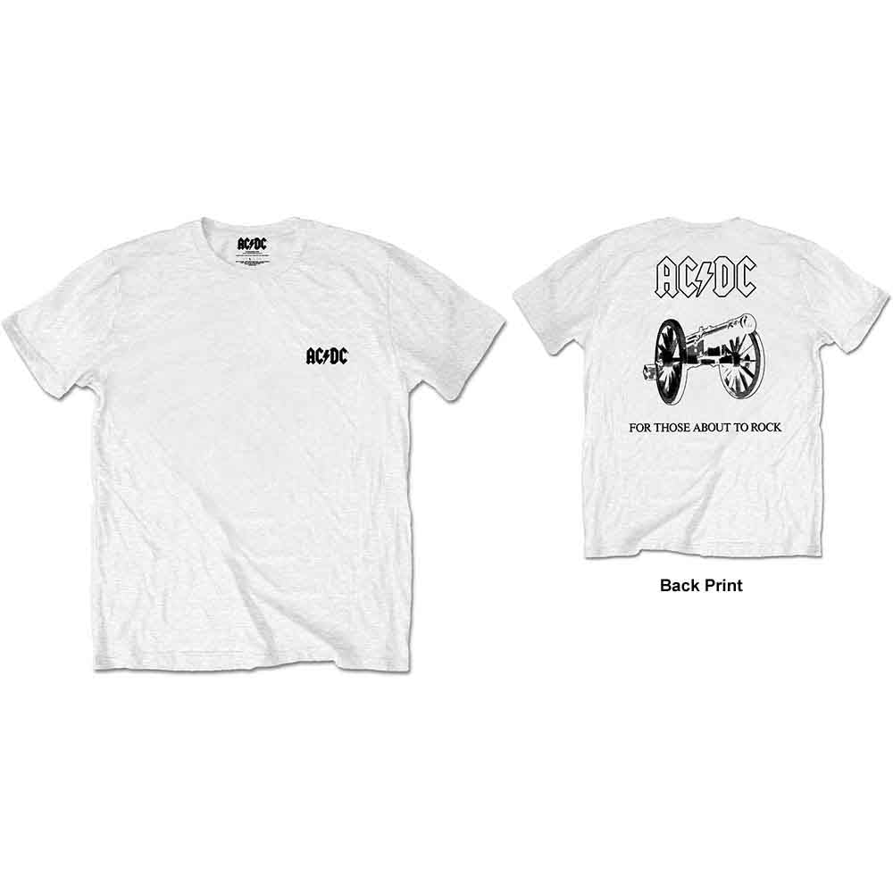 AC DC About To Rock T Shirt White