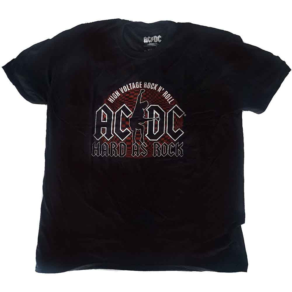 AC DC Hard As Rock T Shirt Black