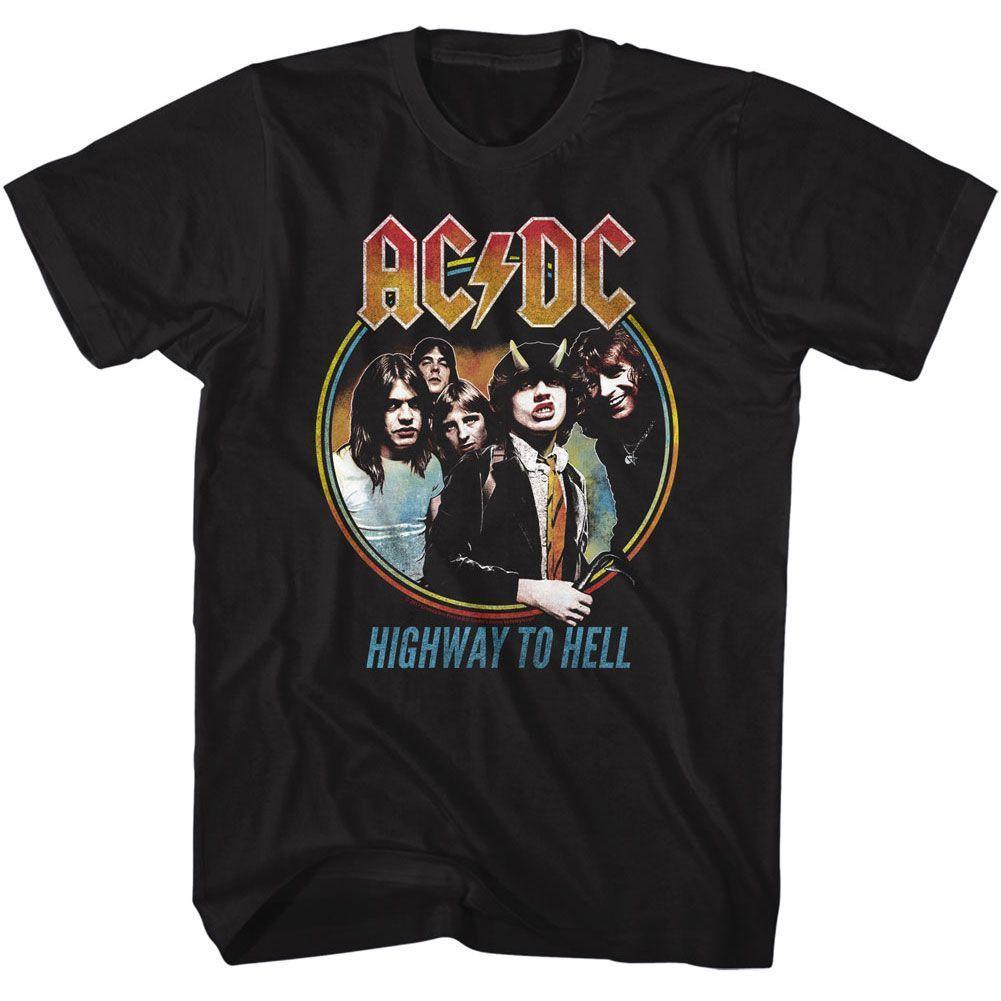 AC/DC - Highway To Hell Tricolor Boyfriend Tee