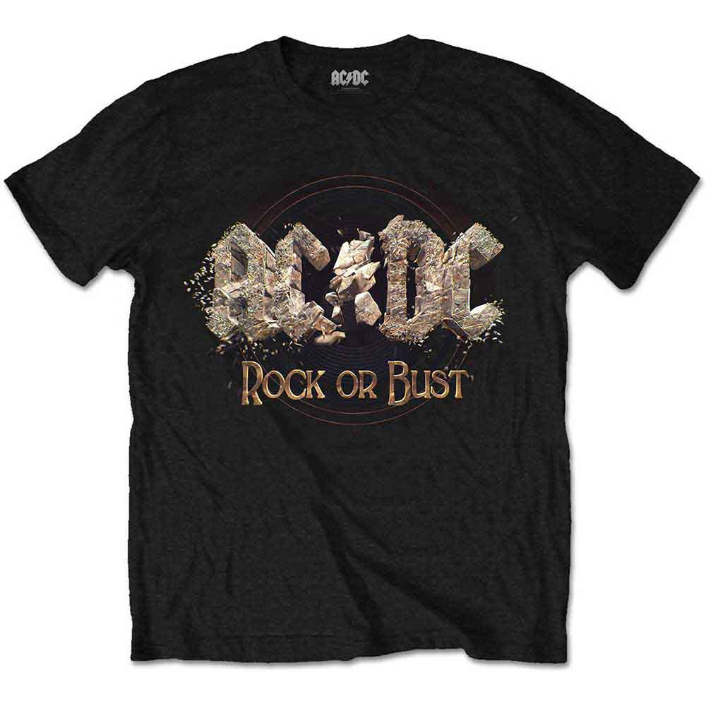 AC/DC Rock or Bust T Shirt Black