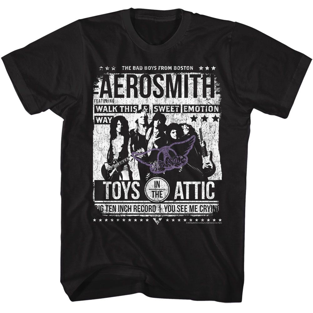 Aerosmith - Aero Poster Boyfriend Tee