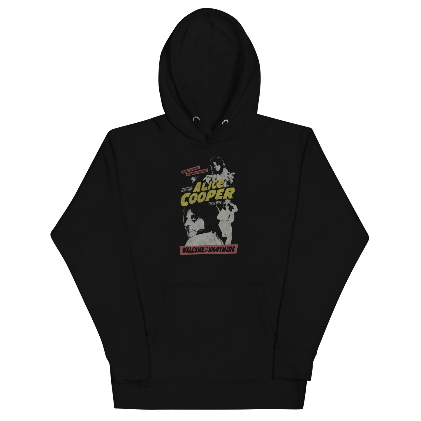 Alice Cooper 1975 Tour Vintage Hoodie