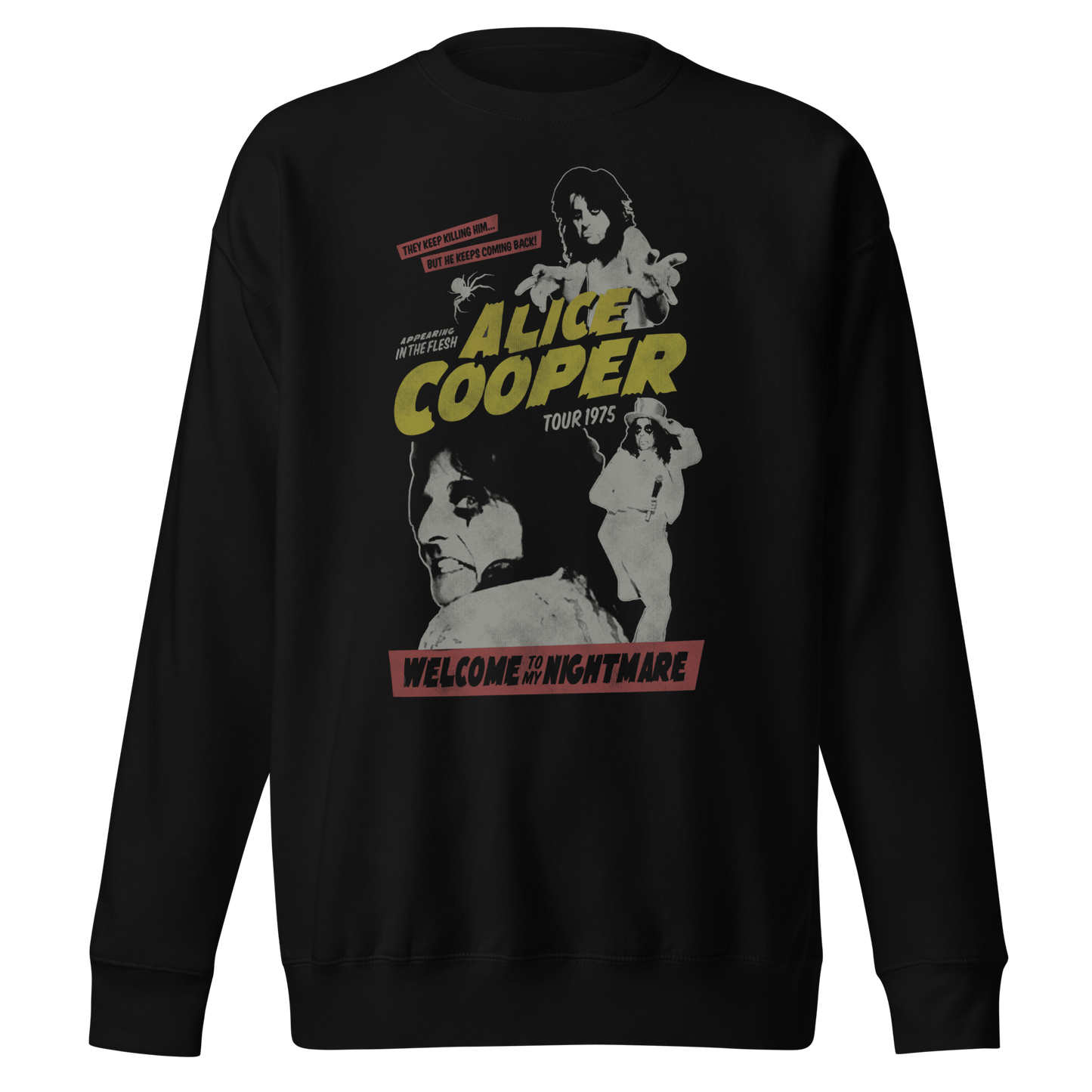 Alice Cooper 1975 Tour Vintage Sweatshirt