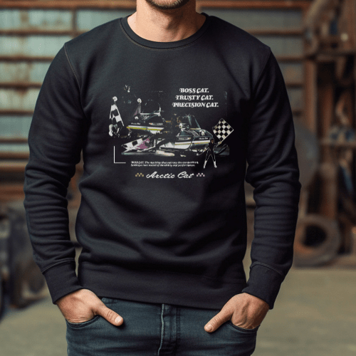 Arctic Cat® Vintage Boss Cat. Trusty Cat. Precision Cat. Sweatshirt