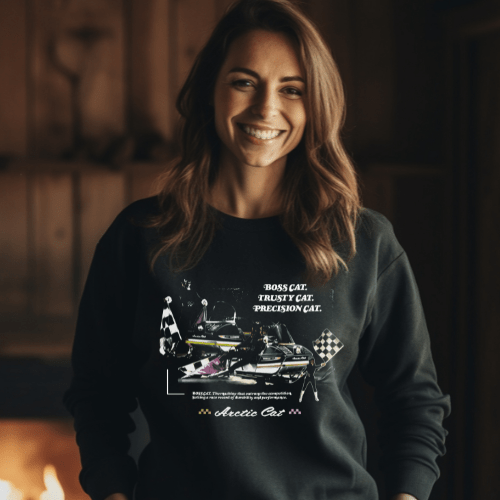 Arctic Cat® Vintage Boss Cat. Trusty Cat. Precision Cat. Sweatshirt