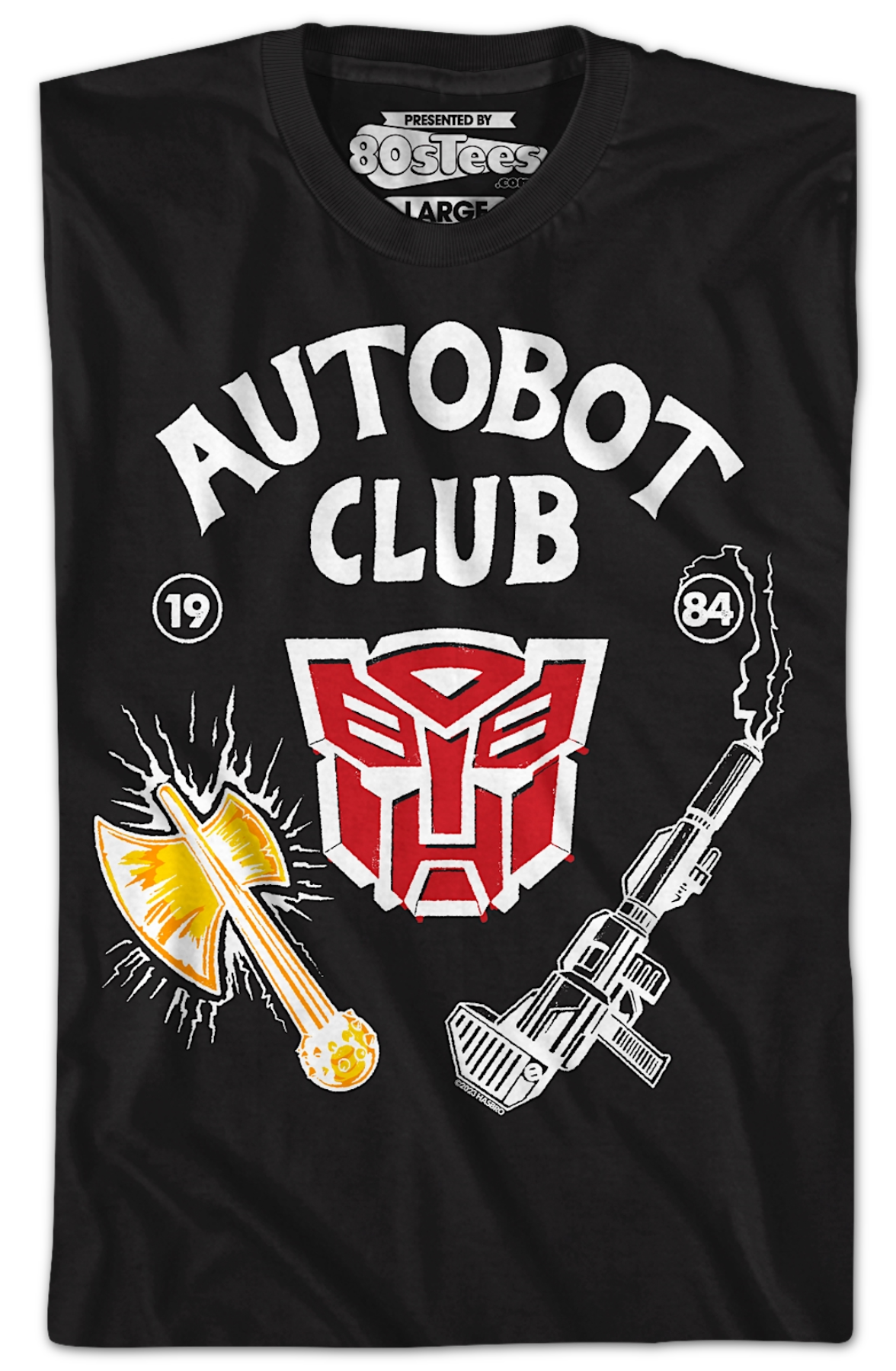 Black Autobot Club Transformers T-Shirt
