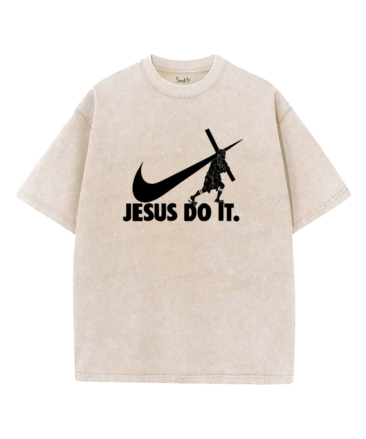 Jusus Do It Unisex Washed Christian T-shirt