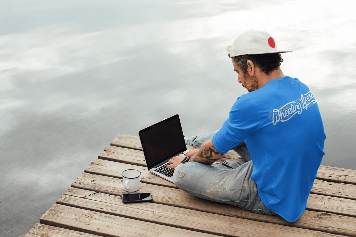 Big and Tall-Wheeling Lifestyle Graphic Tee