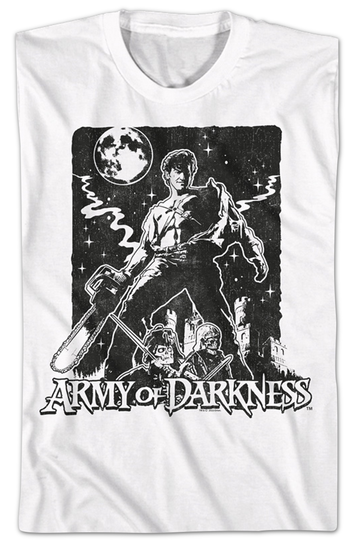 Black And White Poster Army of Darkness T-Shirt