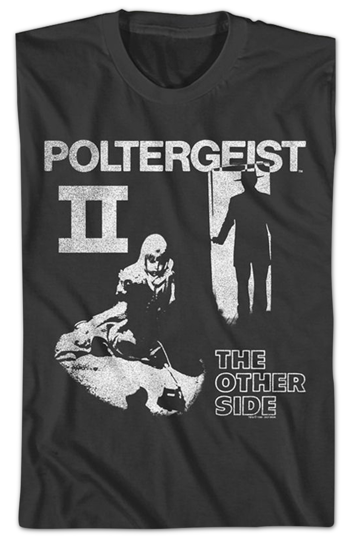 Black And White Poster Poltergeist II T-Shirt