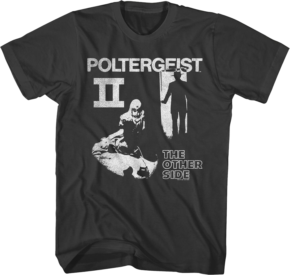 Black And White Poster Poltergeist II T-Shirt