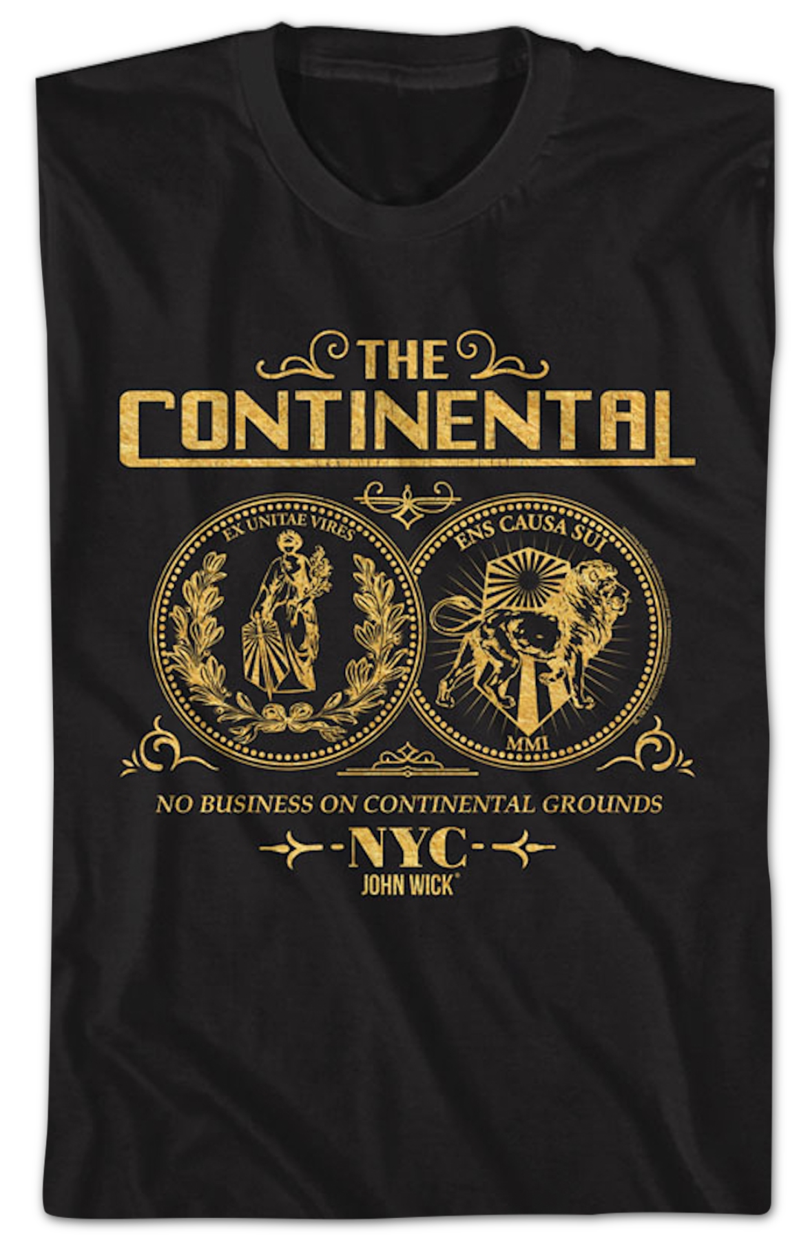 Black Continental Coin John Wick T-Shirt
