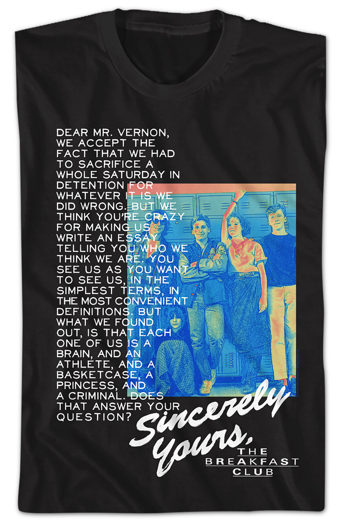 Black Essay Breakfast Club T-Shirt