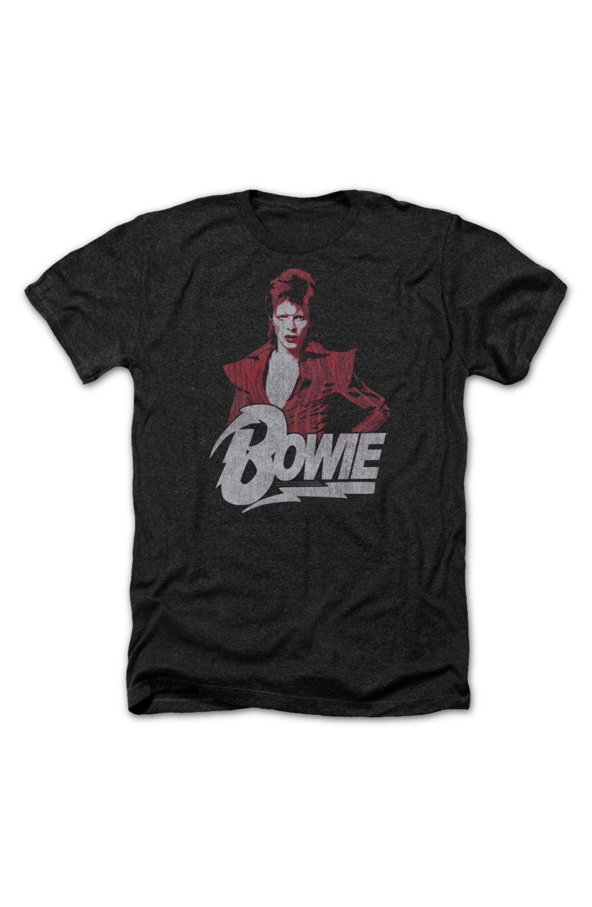 Black Heather Ziggy Stardust David Bowie T-Shirt