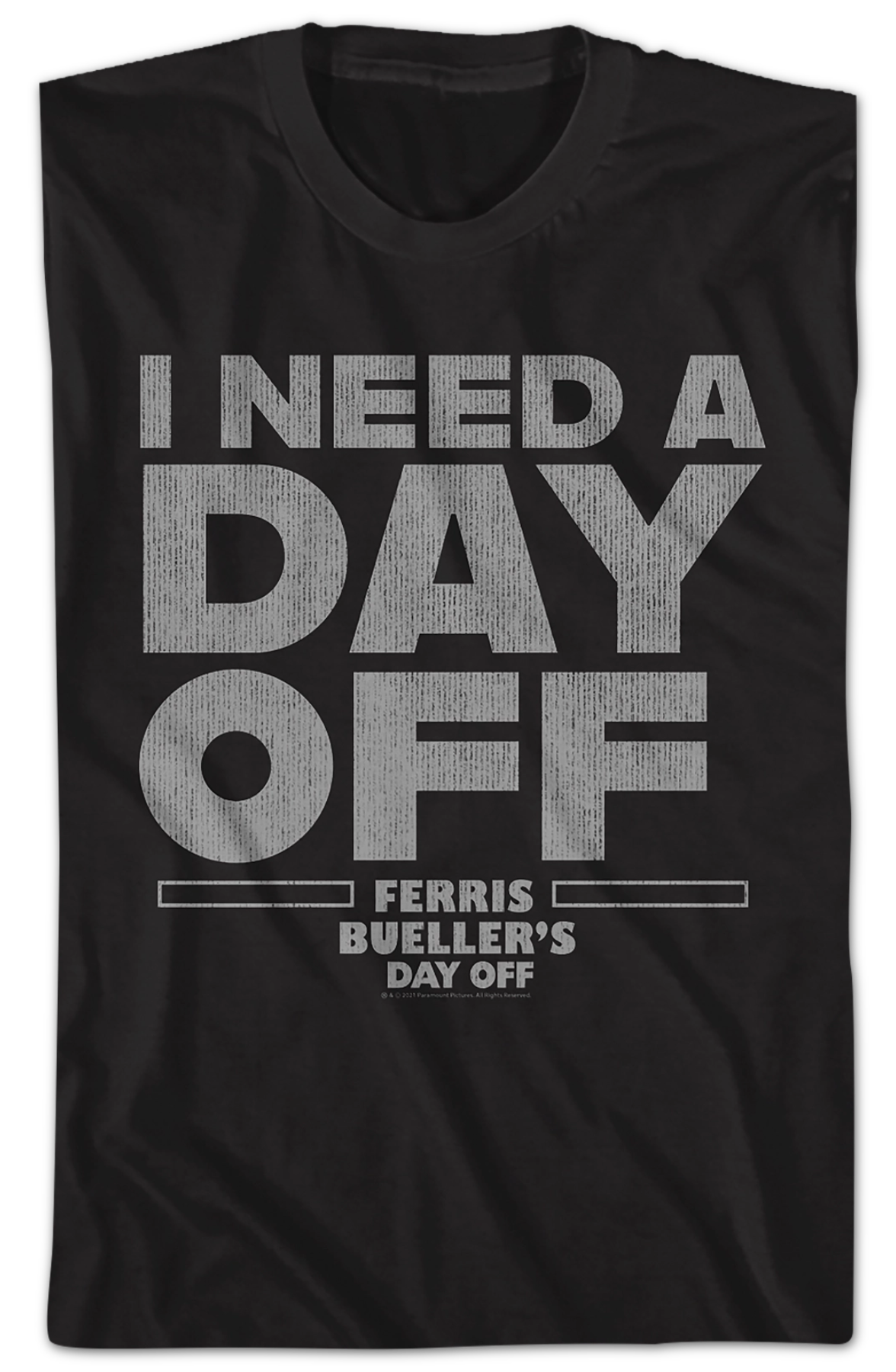 Black I Need A Day Off Ferris Bueller's Day Off Shirt