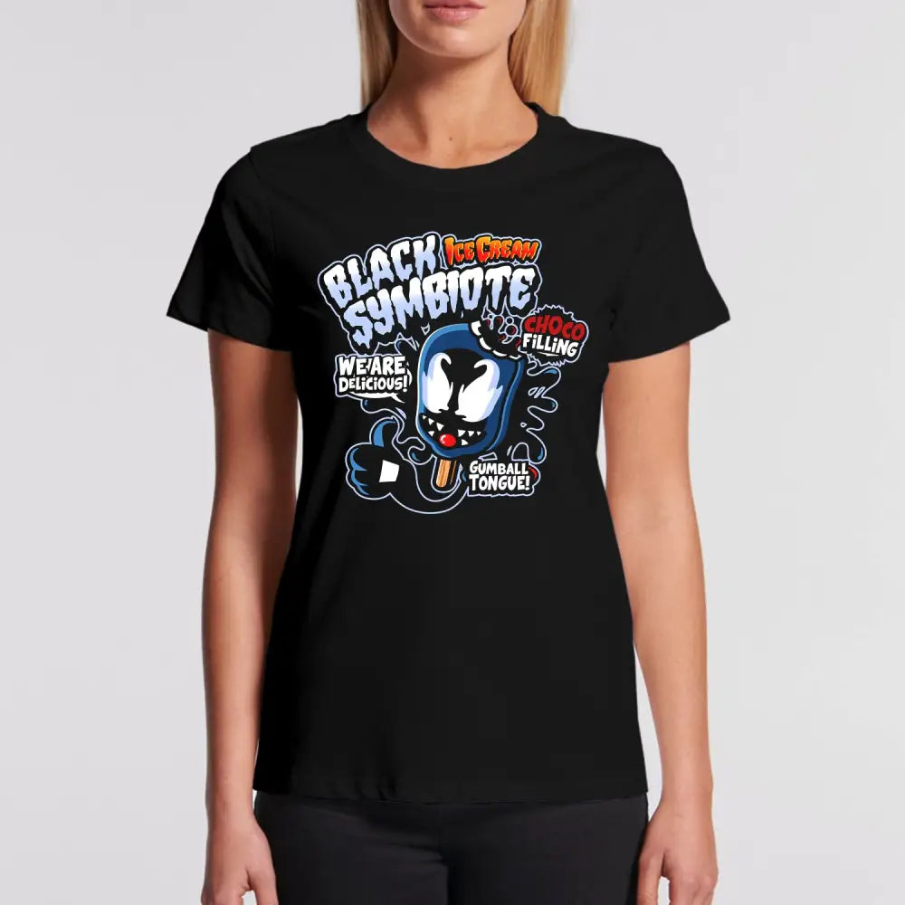 Black Symbiote Ice Cream T-Shirt