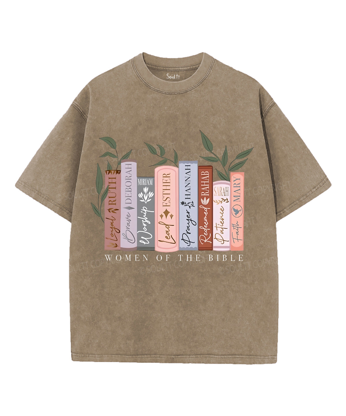 Women of the Bible Unisex Washed Christian T-shirt Style001